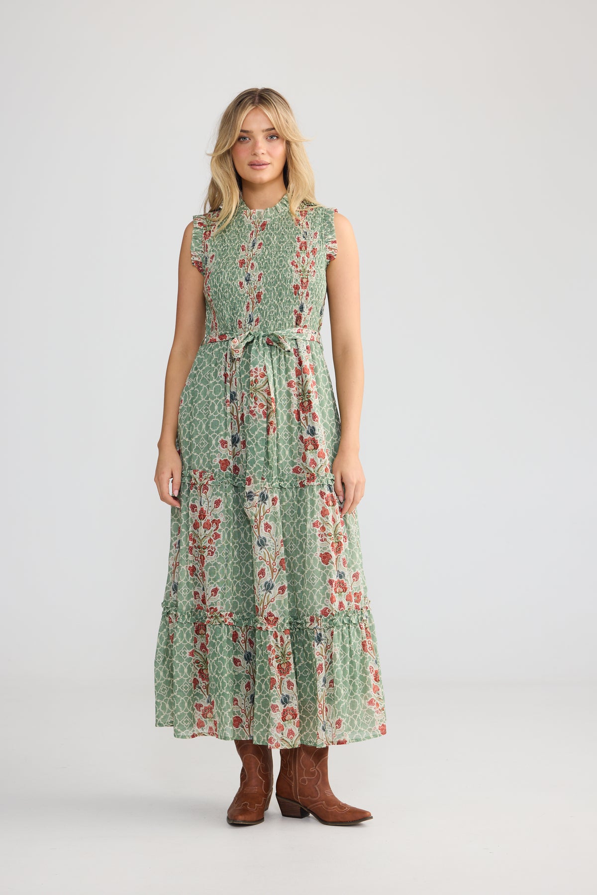 Juniper Dress in Roaming Vine