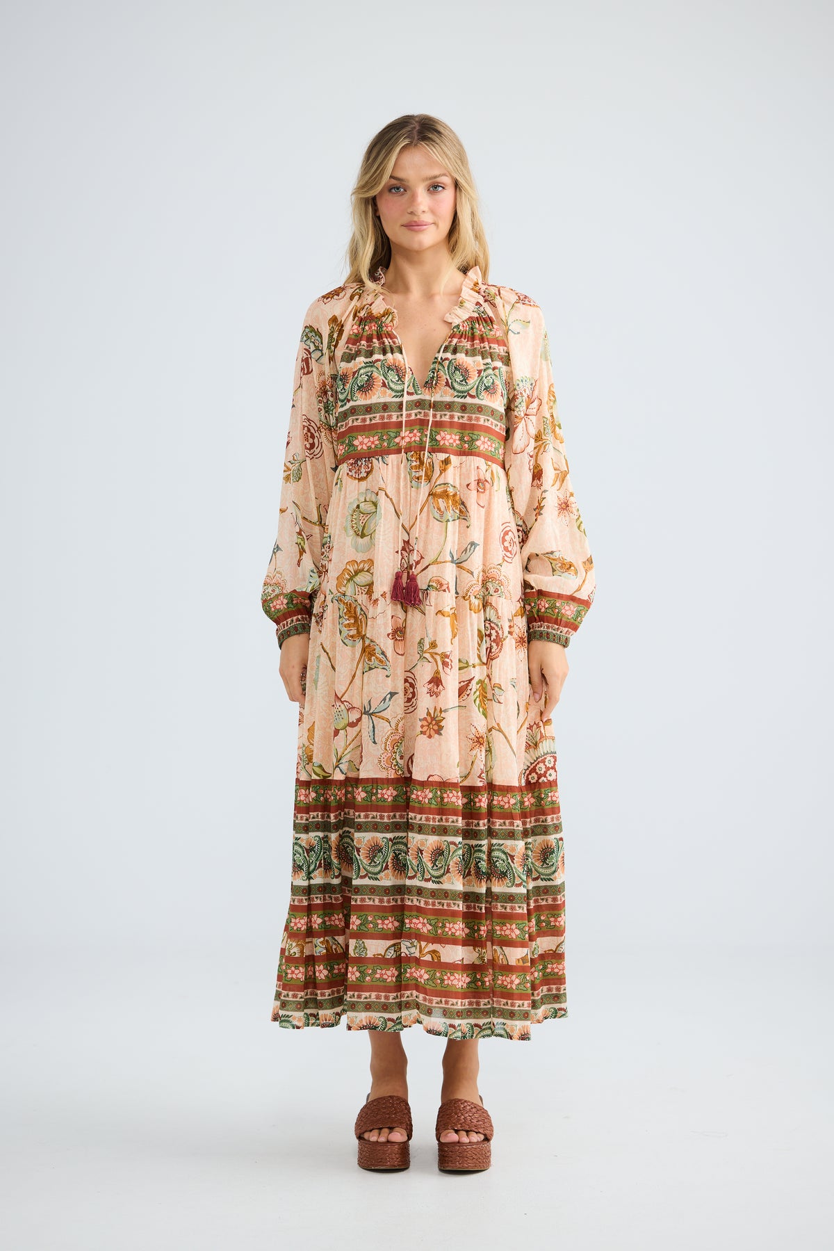 Damascus Dress in Wildflower Oasis