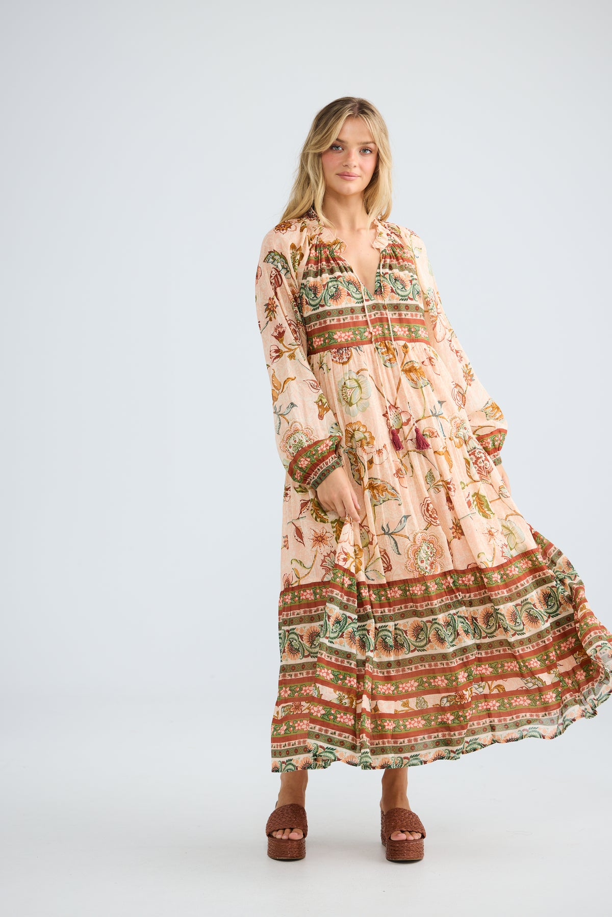 Damascus Dress in Wildflower Oasis