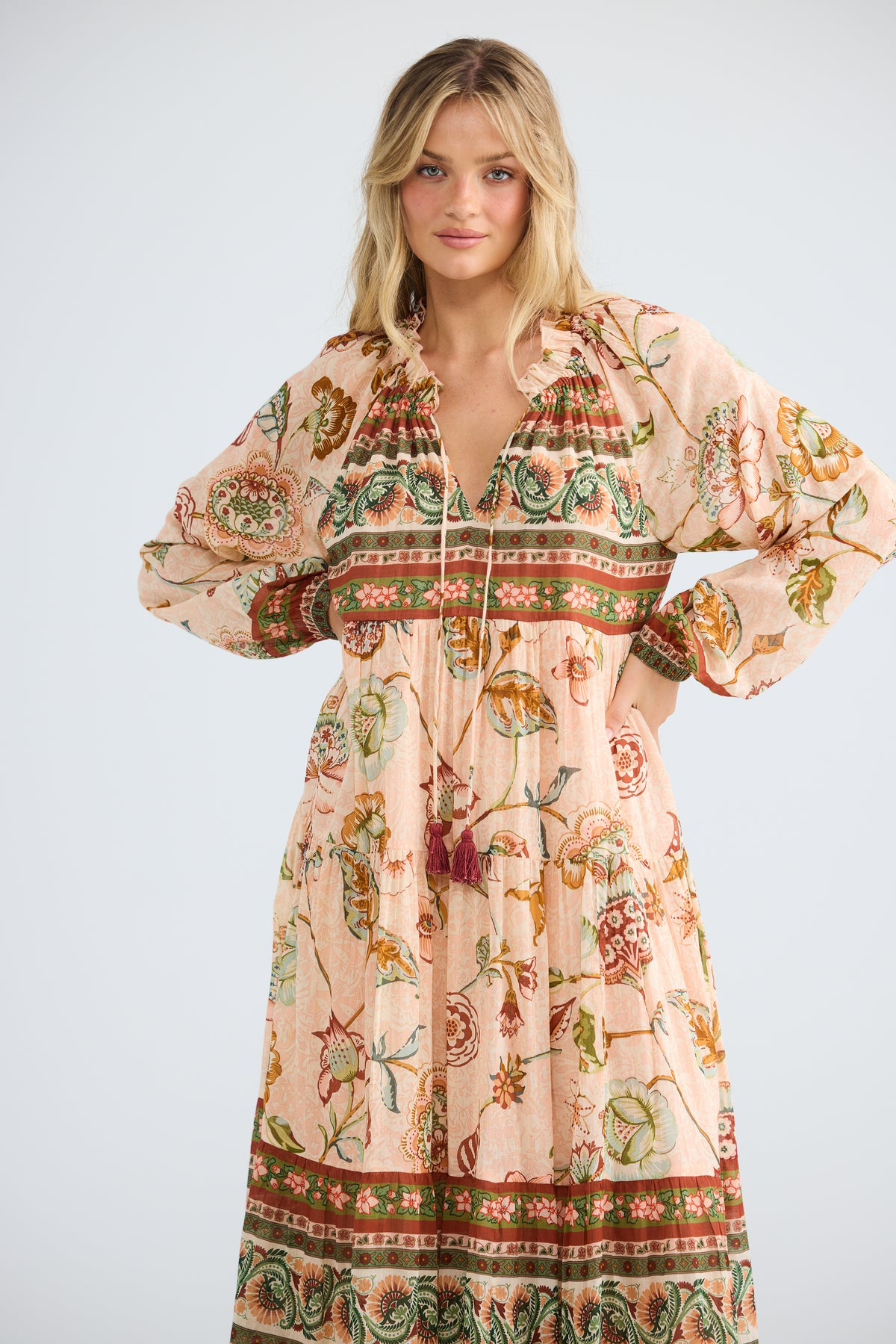 Damascus Dress in Wildflower Oasis