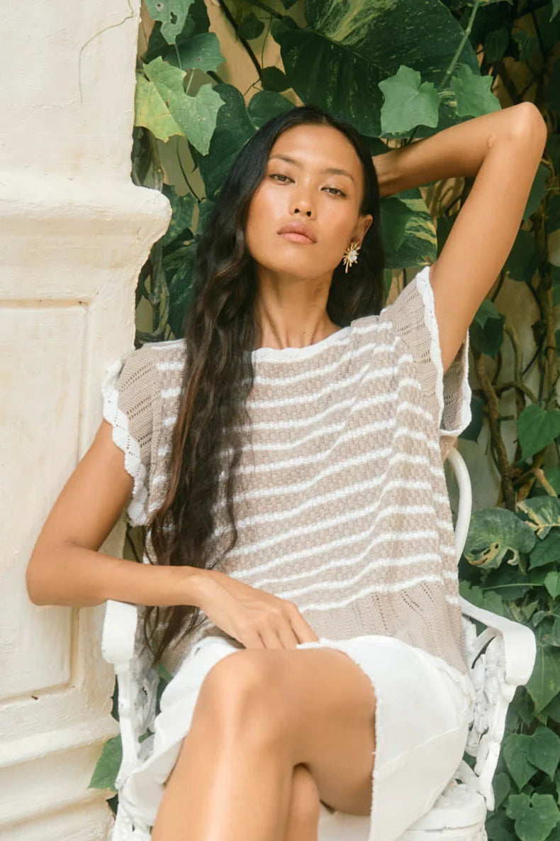 Ida Knit Top - Canvas