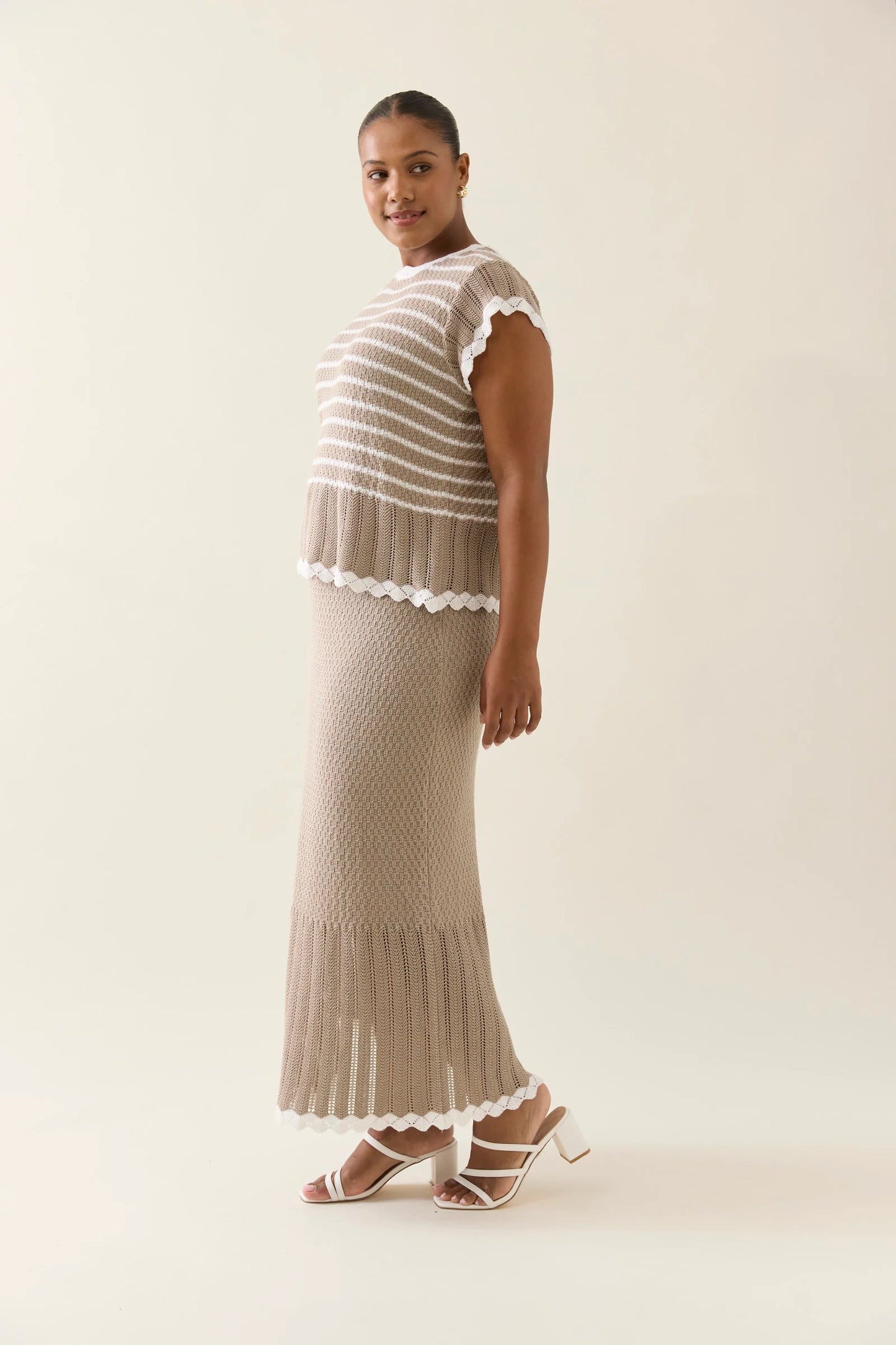 Ida Knit Top - Canvas