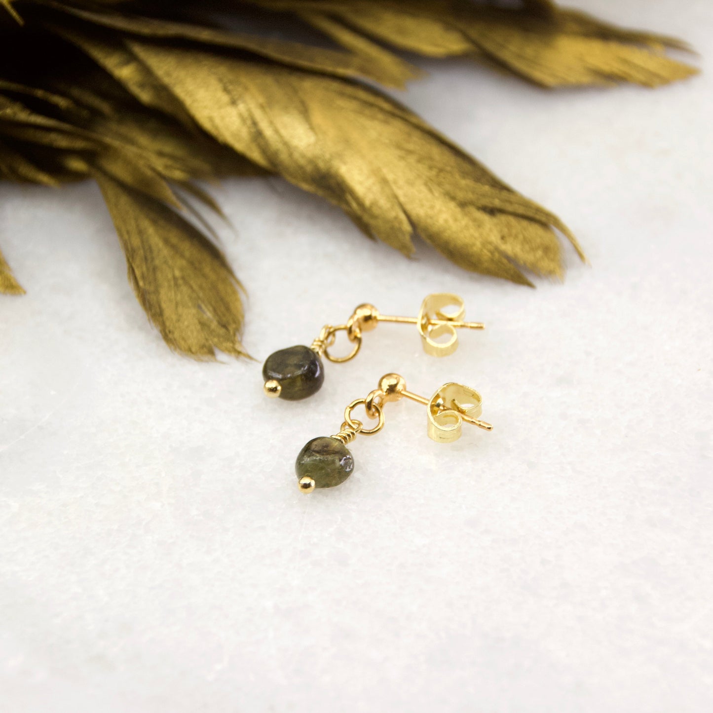 Divine Treasures Drop Stone Earring