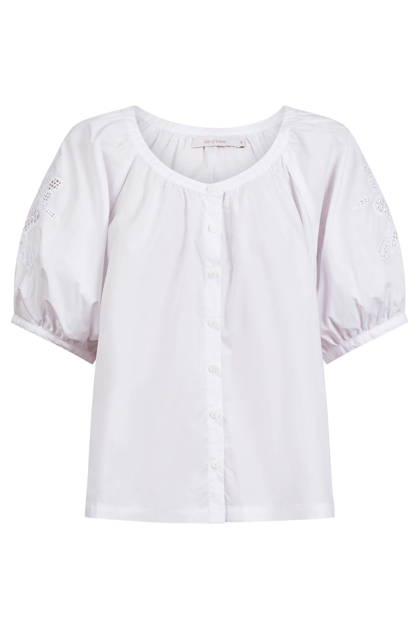 Nilsa Button Top - White