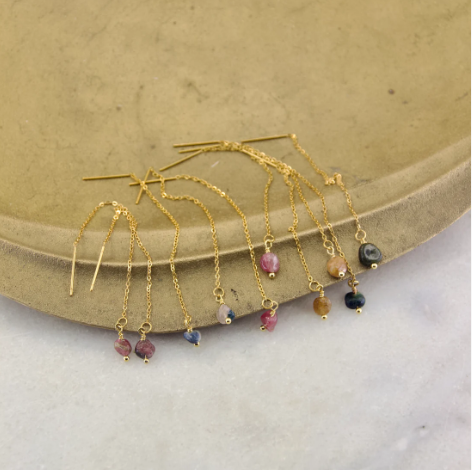 Divine Treasures Stone Thread Earring